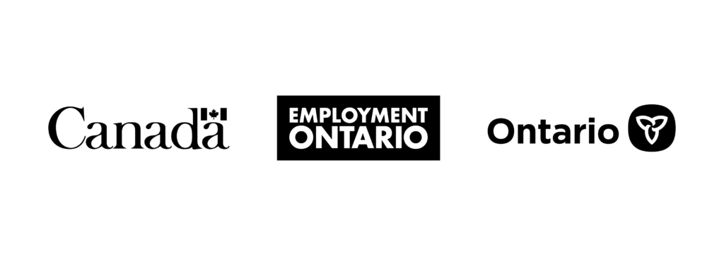 Government of Canada, Employment and Province of Ontario Logos